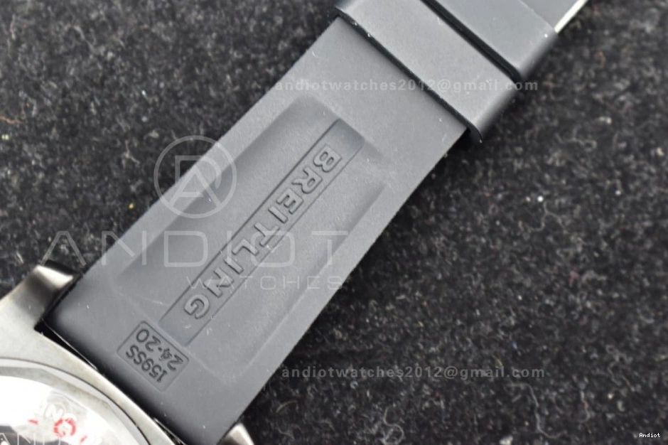Automatic Strap Superocean Black 1:1 Bezel On Black Edition Dial Best A2824 Black TF 44 Rubber 0523